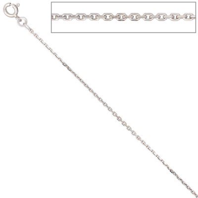 Ankerkette 333 Weißgold 1,6mm 45cm Gold Kette Halskette Weißgoldkette