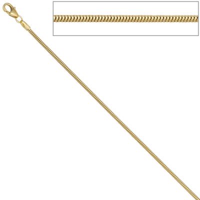 Schlangenkette 333 Gelbgold 1,6mm 42cm Karabiner Gold Kette Goldkette