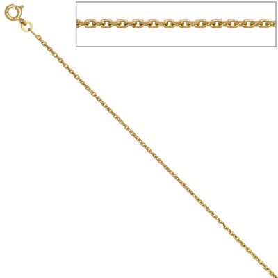 Ankerkette 333 Gelbgold diamantiert 1,6mm 60cm Gold Kette Halskette Goldkette