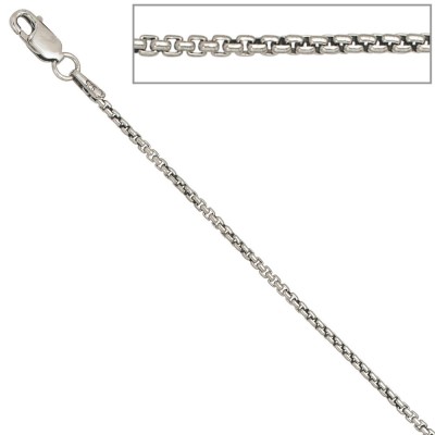 Venezianerkette 925 Silber 1,6mm 36cm Halskette Kette Silberkette Karabiner