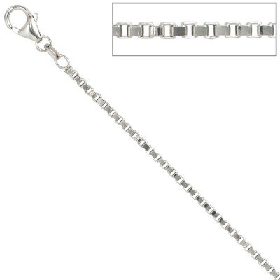 Venezianerkette 925 Silber 1,8mm 80cm Halskette Kette Silberkette Karabiner
