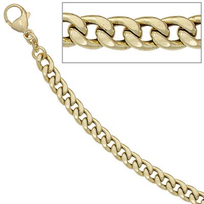 Panzerarmband 333 Gelbgold 21cm Gold Armband Goldarmband Karabiner