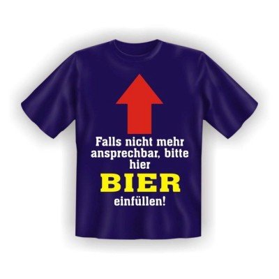 Fun T-Shirt Hier Bier einfüllen