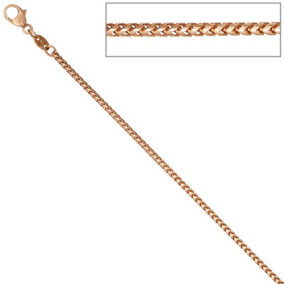 Bingokette 585 Rotgold 1,5mm 50cm Gold Kette Halskette Rotgoldkette Karabiner