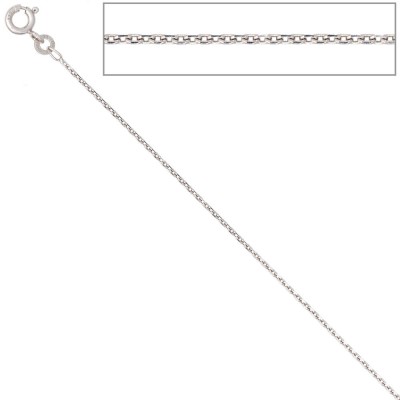 Ankerkette 585 Weißgold 1,3mm 45cm Gold Kette Halskette Weißgoldkette