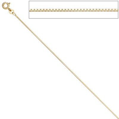 Venezianerkette 585 Gelbgold 1,0mm 40cm Gold Kette Halskette Goldkette