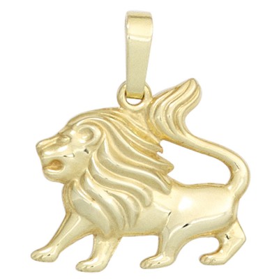 Anhänger Sternzeichen Löwe 333 Gelbgold Sternzeichenanhänger