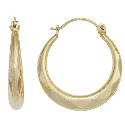 Creolen rund 585 Gelbgold Ohrringe Goldohrringe Goldcreolen