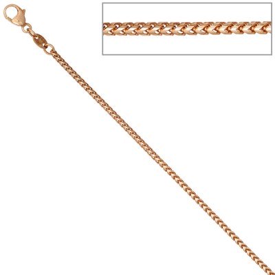 Bingokette 585 Rotgold 1,5mm 50cm Gold Kette Halskette Rotgoldkette Karabiner