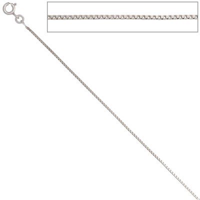 Venezianerkette 333 Weißgold 0,9mm 50cm Gold Kette Halskette Weißgoldkette