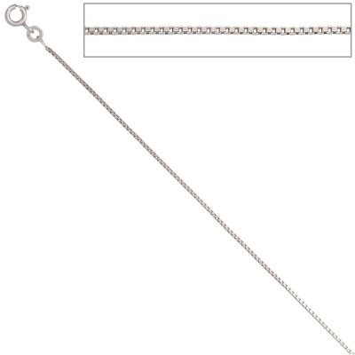 Venezianerkette 585 Weißgold 0,9mm 50cm Gold Kette Halskette Weißgoldkette