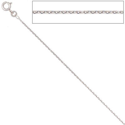 Ankerkette 333 Weißgold 1,3mm 38cm Gold Kette Halskette Weißgoldkette
