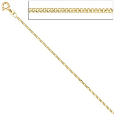 Panzerkette 333 Gelbgold 1,7mm 38cm Gold Kette Halskette Goldkette Federring