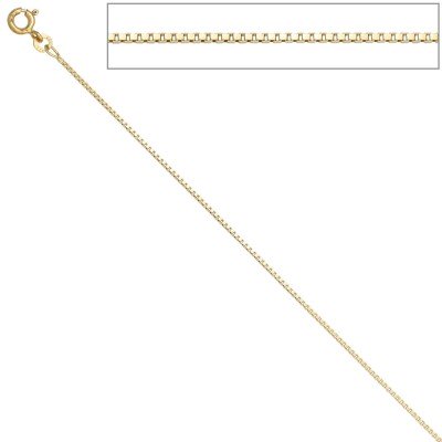 Venezianerkette 585 Gelbgold 1,0mm 45cm Gold Kette Halskette Goldkette