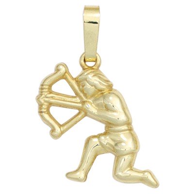 Anhänger Sternzeichen Schütze 333 Gelbgold Sternzeichenanhänger