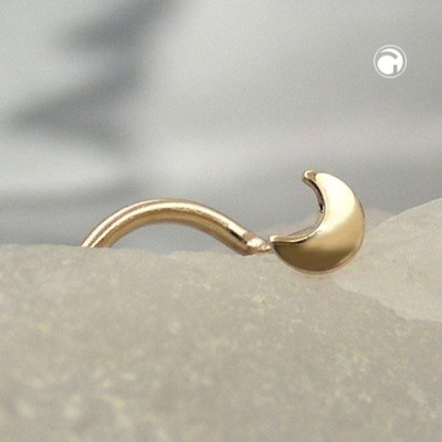 Nasenstecker kleiner Mond 585 Gold