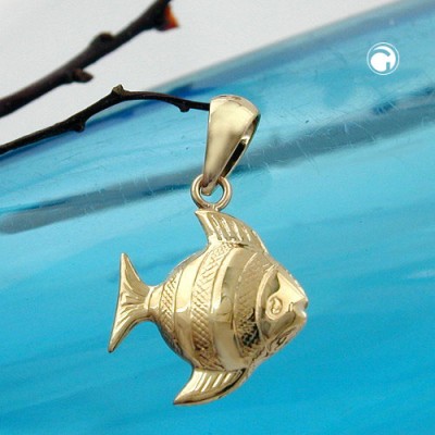Anhänger Fisch 375 Gold