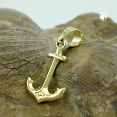 Anhänger Anker 375 Gold