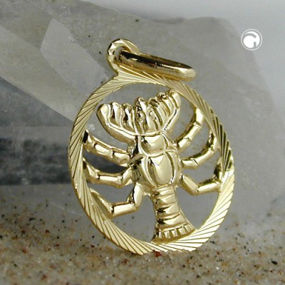 Sternzeichen Anhänger Krebs 375 Gold
