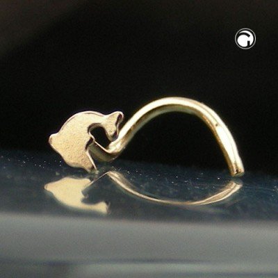 Nasenstecker kleiner Delfin 585 Gold