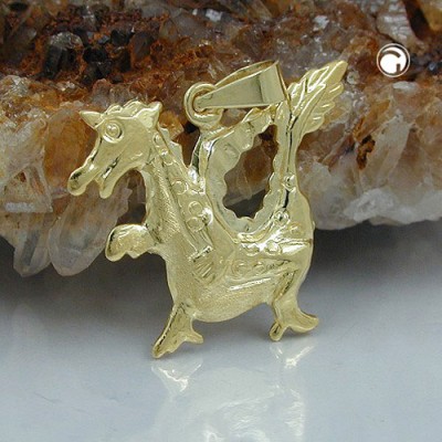 Anhänger Drache 375 Gold