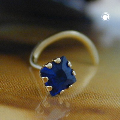 Nasenstecker Zirkonia-safir 750 Gold