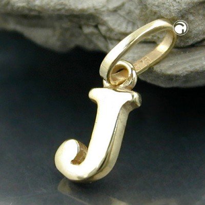 Anhänger Buchstabe J 375 Gold