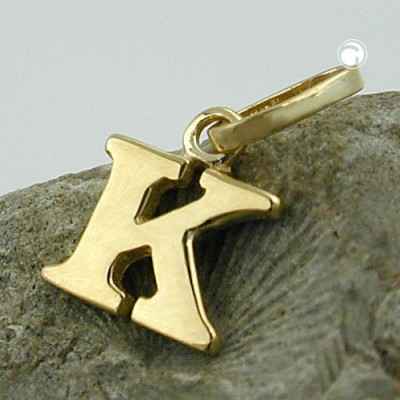 Anhänger Buchstabe K 375 Gold