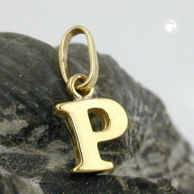 Anhänger Buchstabe P 375 Gold