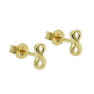 Stecker Unendlichkeit glänzend Gold 375