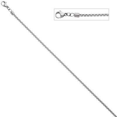 Venezianerkette rund Edelstahl 1,8mm 50cm Halskette Kette Karabiner