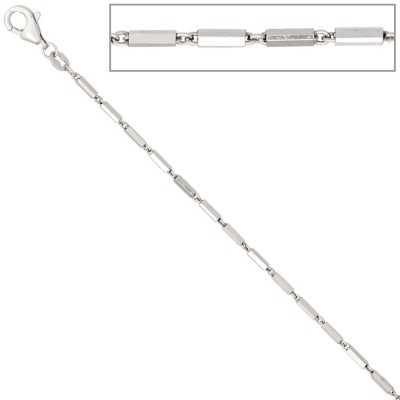 Gliederkette 925 Silber 1,4mm 50cm Halskette Kette Silberkette Karabiner