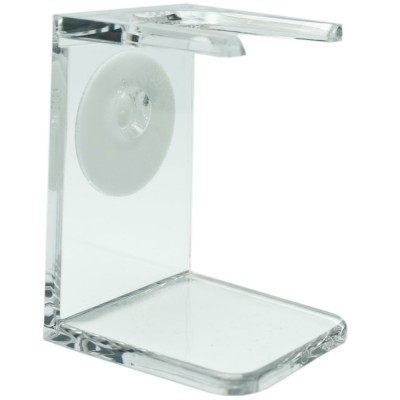 Golddachs Rasierpinsel-Halter, Kunststoff glasklar