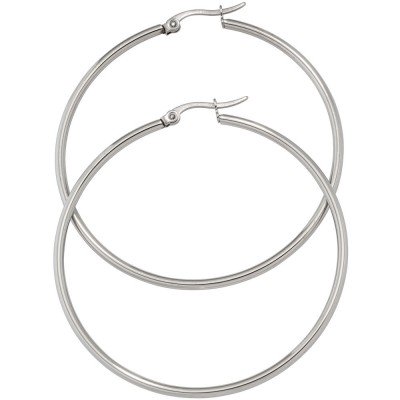 Creolen rund Edelstahl Ohrringe Edelstahlohrringe Edelstahlcreolen