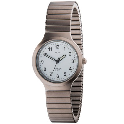 JOBO Damen Armbanduhr Quarz Analog Titan Flexband Damenuhr