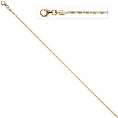 Kobrakette oval 333 Gelbgold 1,7mm 50cm Gold Kette Halskette Goldkette