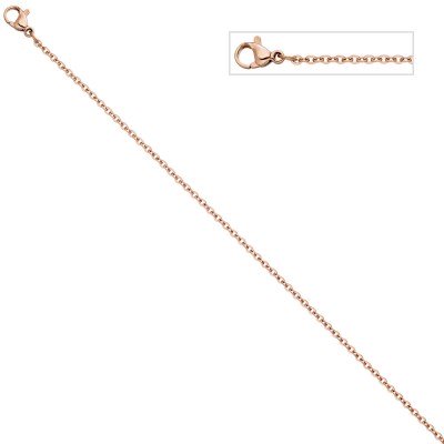 Halskette Edelstahl rotgold farben beschichtet 2,2mm 46cm Kette