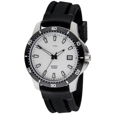 JOBO Herren Armbanduhr Quarz Analog Edelstahl Datum Herrenuhr