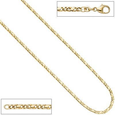 Halskette Kette 333 Gelbgold 45cm Goldkette Karabiner