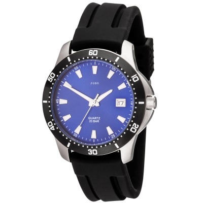 JOBO Herren Armbanduhr Quarz Analog Edelstahl Datum Herrenuhr