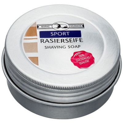 Golddachs Rasierseife Aluminium-Dose SPORT