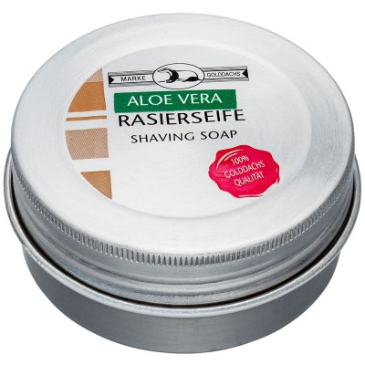 Golddachs Rasierseife Aluminium-Dose ALOE VERA