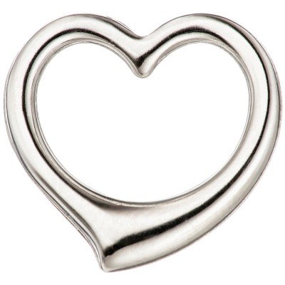 Anhänger Herz Schwingherz 585 Weißgold Herzanhänger Weißgoldherz