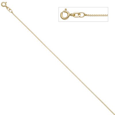 Venezianerkette 925 Sterling Silber gold vergoldet 0,9mm 42cm Kette Halskette