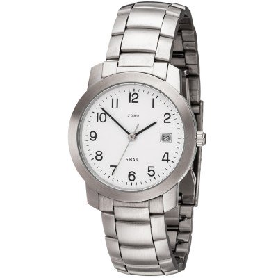 JOBO Herren Armbanduhr Quarz Analog Edelstahl Herrenuhr mit Datum
