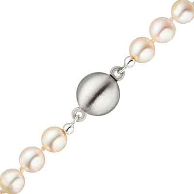 Magnet-Schließe 925 Sterling Silber matt mattiert Verschluss für Perlenketten