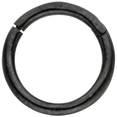 Segmentring Edelstahl schwarz mit Klick-System Scharnier Ringstärke 1,2mm