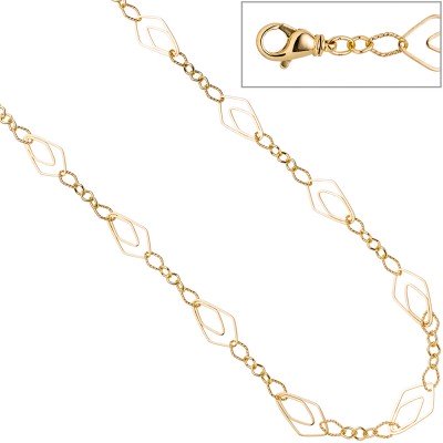 Halskette Kette 925 Sterling Silber gold vergoldet 80cm Karabiner