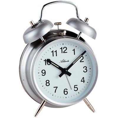 Mechanischer Wecker Glockenwecker Doppelglockenwecker grau