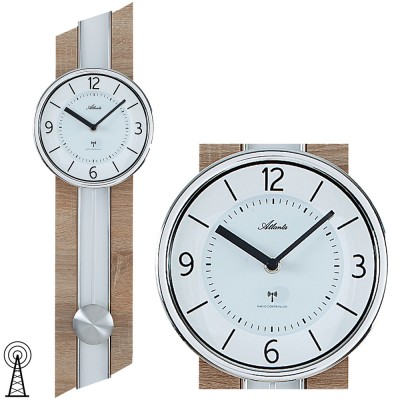 Funkwanduhr mit Pendel in Sonoma Optik Pendeluhr